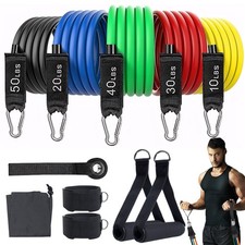 Resistance Bands Workouts Set for Men and Women with Handles - Heavy Duty 150...