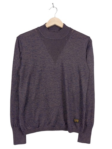 G-STAR RAW Sudadera de punto fino Mujeres Jersey Talla EU 38 lila look casual - Imagen 5 de 5