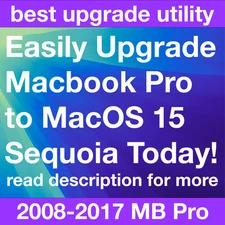 Macbook Pro Upgrade/Install USB Patched for MacOS 15 Sequoia 4 Unsupported Macs