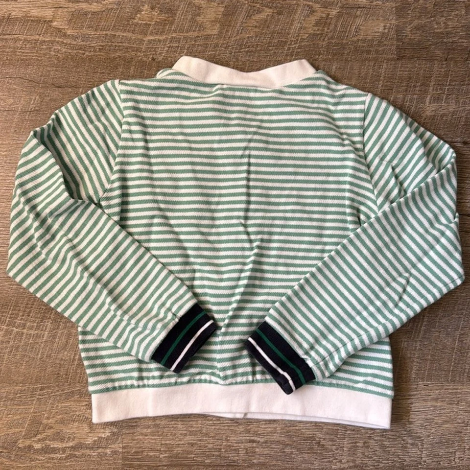 Cárdigan Club Tenis Petit Bateu Verde Rayas Talla 8 Años Foto 4 de 4