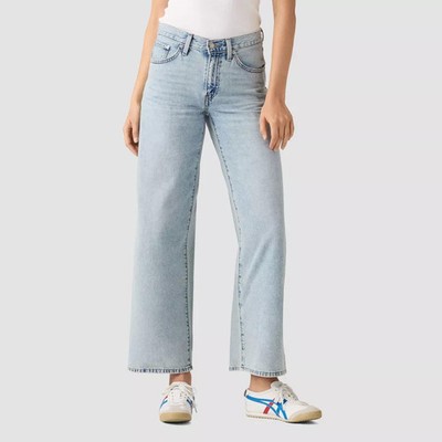 Levi Women Middy Wide Leg Ankle Jeans