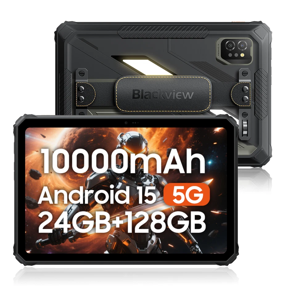 Blackview Active 7 11 Zoll Android 15 Outdoor Tablet 24GB+128GB 10000mAh 4G LTE
