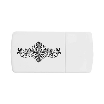 Pillendose ''Victorian Design Line Art'' mit Tablettenteiler (PI00033639)