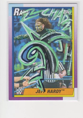 JEFF HARDY AUTOGRAPHED PERSONALIZED WRESTLING WWE CARD VERY COOL