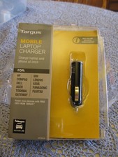 Targus APD80US Mobile Laptop Charger With Charge Tips Charge 2 Devices Open box