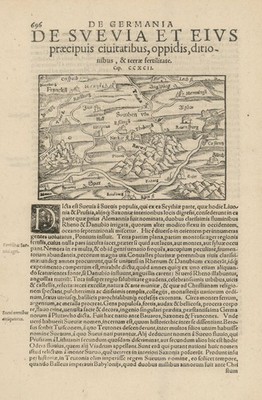 De Svevia Die Region Schwaben. Baden-Württemberg Bayern. MÜNSTER 1572 alte Landkarte