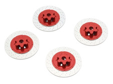 Kyosho Part ALUMINUM DISK ROTOR BRAKES For Fazer D2 Drift FZD2 4PC RED FAW307