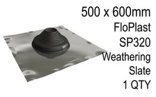FloPlast SP320 Weathering Slate Aluminium Roof Tile Flexible Rubber Ventilation