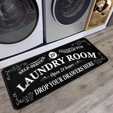 Laundry Room Rug Runner Non Slip Laundry Mats Mudroom laundromat Runner