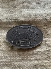 Vintage Lewis Buckles Solid Brass Coca Cola Buckle
