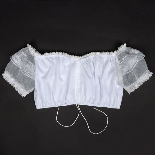 Womens Crop Top for Oktoberfest Dress Waitress Cropped Shirt for Dirndl Dress - Picture 37 of 84