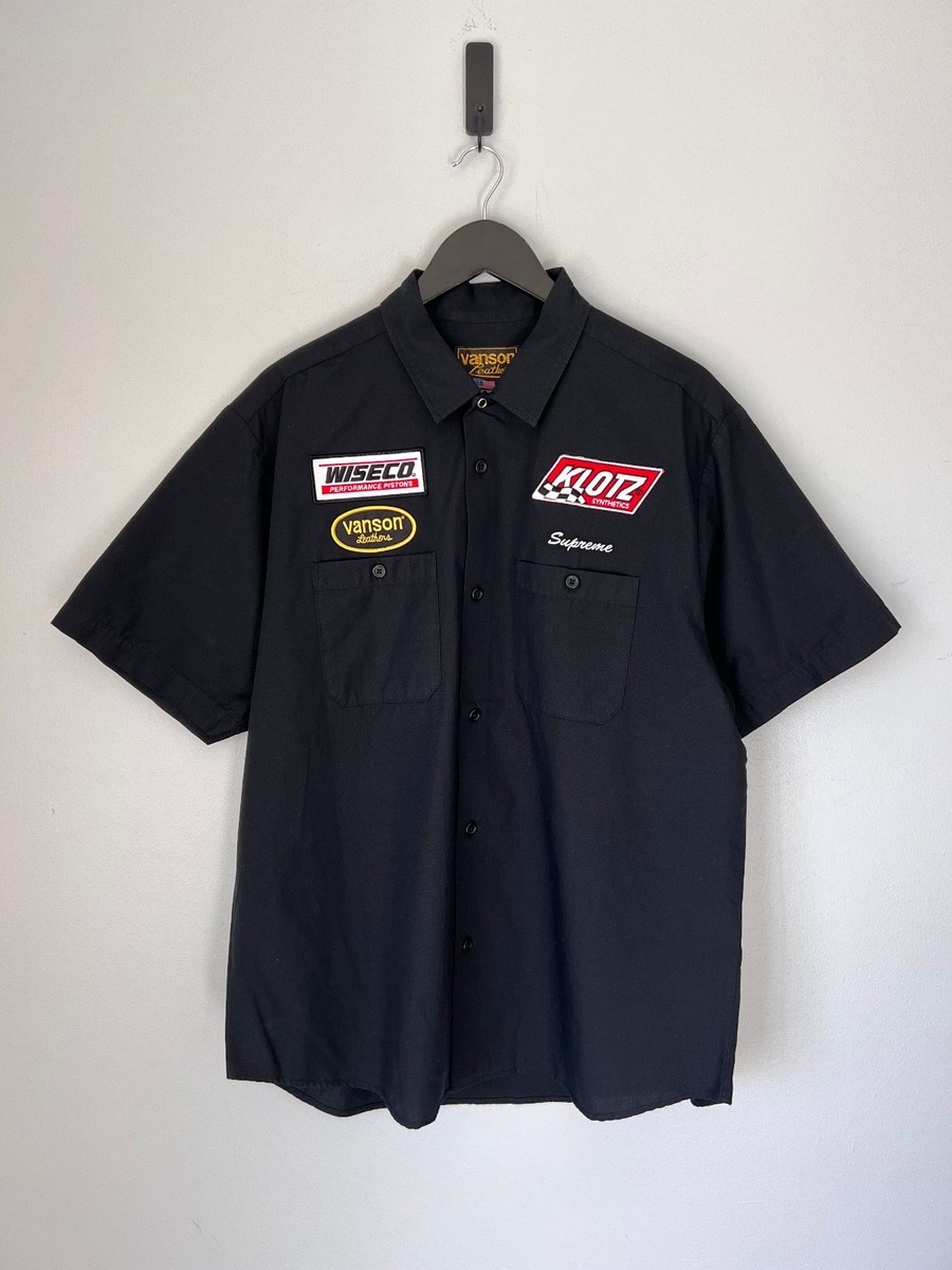 Supreme Vanson Leathers Shot Sleeve Work Shirt - Size Large