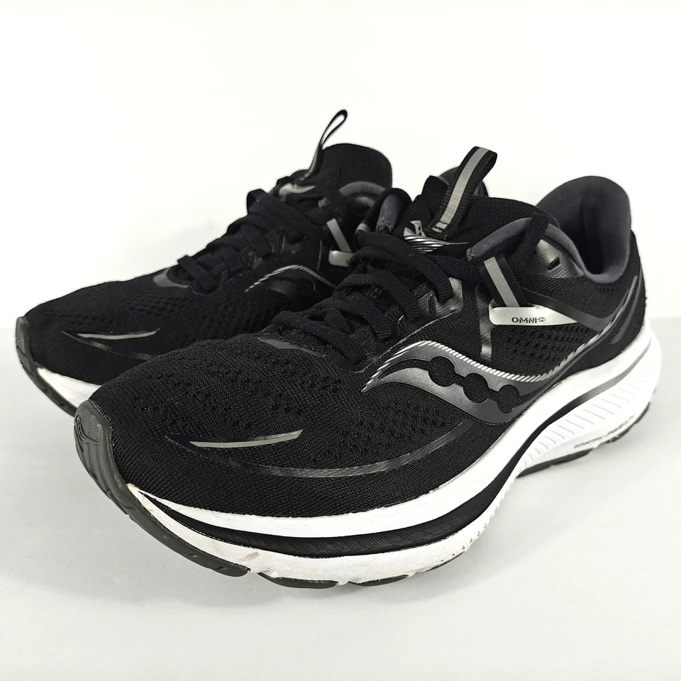 Saucony Omni 21 Women’s 7.5 Wide Black White S10763-10 Running Shoes READ Damage - Image 4 of 4