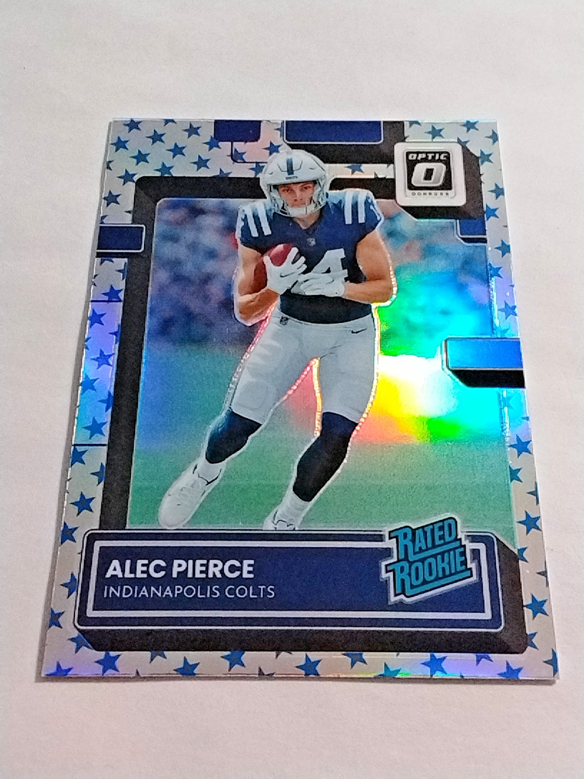 2022 Donruss Optic #221 Alec Pierce Stars Emoji SP (RC) Indianapolis Colts.  N47