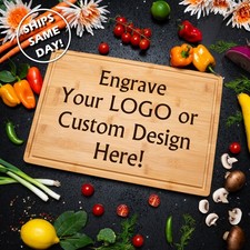 Tabla de cortar de bambú personalizada grabada bandeja de charcutería personalizada logotipo regalo