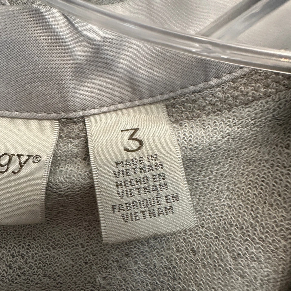 Chaqueta Chicos Mujer Minimalista Athleisure Cremallera Talla 3 US XL Zenergy Gris Suave Foto 4 de 4