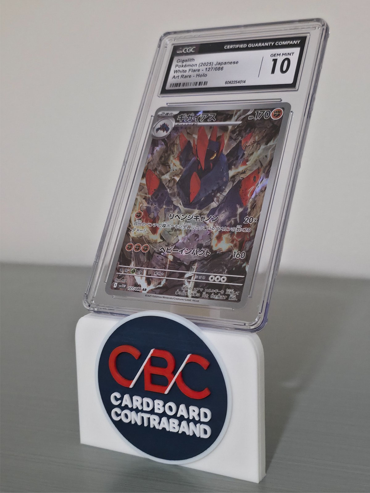 Pokémon CGC 10 GEM MINT Gigalith AR 2025 127/086 SV11W Japanese