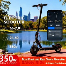 20 mph Adult E - Scooter: 20 - Mile, Dual - Shock, Zip Through Urban Streets