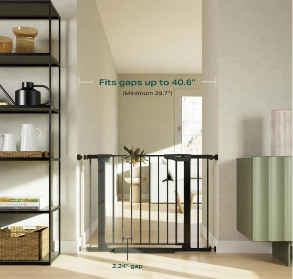 Cumbor 29.7-40.6" Baby Gate for Stairs, Baby Essential Safety Gate, Mom's Choice - Image 2 of 4