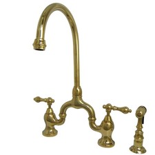 Kingston Brass KS7792ALBS English Country Kitchen Faucet,13.5 x 7.75 x 16.81