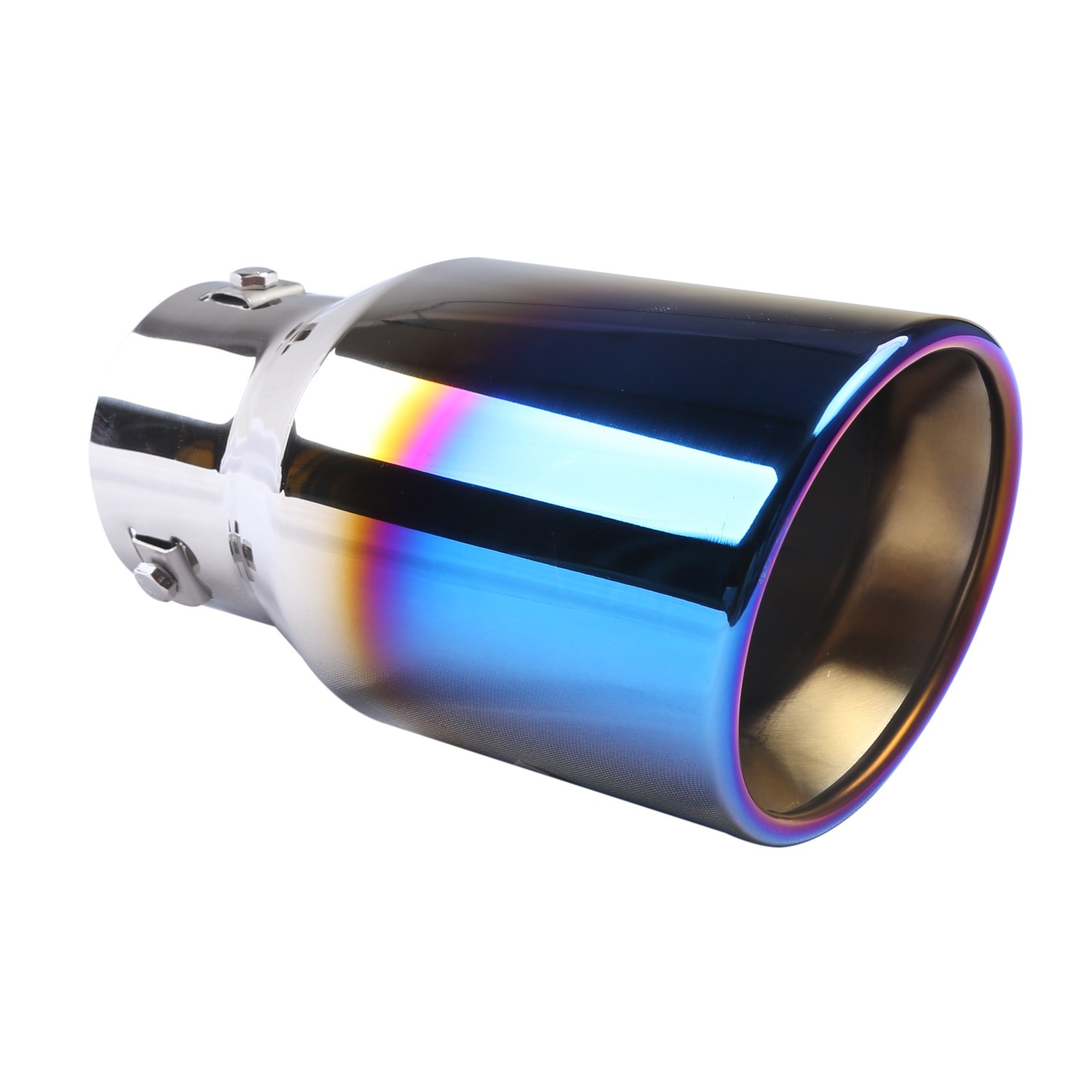 2x Exhaust Pipe Tip Rear Tail Throat Muffler Stainless For 2004-2011 Lotus Elise