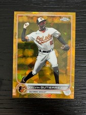 2022 Topps Chrome Sapphire Gold #US319 Orioles Kelvin Gutierrez /50