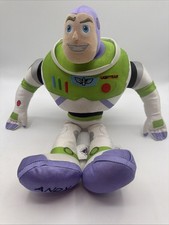Disney Store Buzz Lightyear Andy Foot Plush 17" Toy Story Poseable Arms RARE