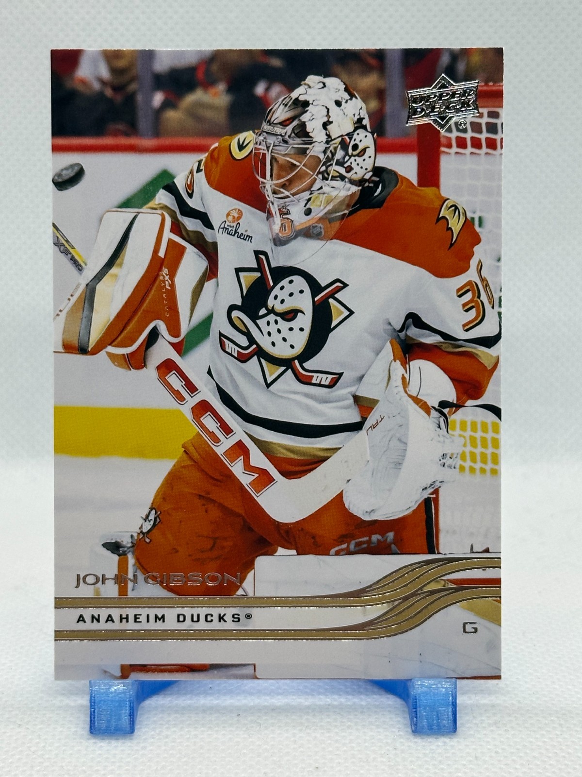 John Gibson 2025-26 Upper Deck Series 1 #5 - Anaheim Ducks
