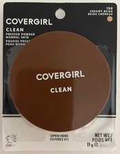 CoverGirl Clean Pressed Powder Normal Skin Foundation  150 Creamy Beige TALC