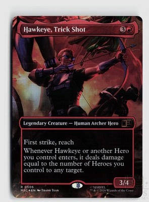 Hawkeye, Trick Shot (Borderless) 506 Commander: Marvel Super Heroes Magic: The G