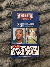 Robert Alford Southeastern Louisiana Football Signed 2013 Senior Bowl Card NCAA