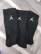 jordan crew socks Youth 5-7y Black With White Logo