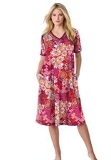 Dreams & Co. Plus Size Short T-Shirt Lounger