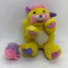 Peluche pupazzo patatine fritte vintage 1985 di Mattel anni 80 giallo con cuori