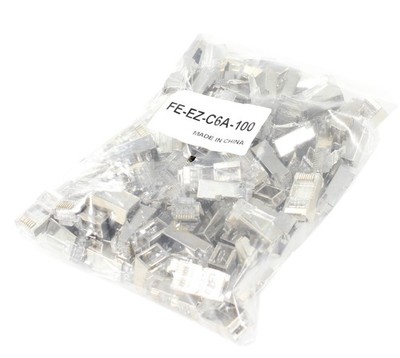 EZ-RJ45 Modular Plugs for CAT6A (Shielded) Wire  Pack of 100