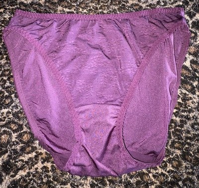 Maidenform  Y2K Panty Purple Bikini Second Skin Back Hi-Cut M Nylon  Underwear