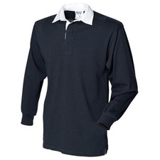 Front Row Cotton Classic Original Rugby Shirt (FR001) - Long Sleeve Plain Shirt
