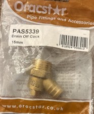 Oracstar 15mm Drain Off Cock Valve Brass Plumbing Fitting