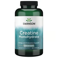 Swanson Creatine Monohydrate 1 g 180 Caps