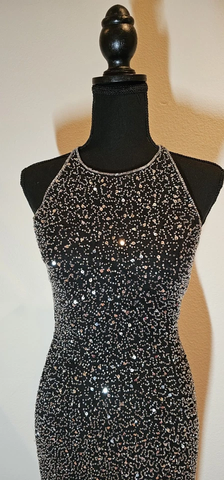 VESTIDO FORMAL GRADUAL Scala talla M/8 Negro Rn: 77335 Foto 2 de 4