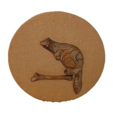 Vintage Canadian Beaver Wood Carving by Robert Probert Canada Wildlife Wall Art