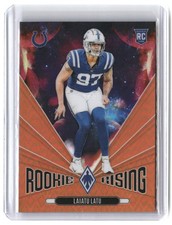 Laiatu Latu 2024 Panini Phoenix Rookie Rising Orange