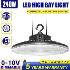 240W UFO LED High Bay Light Industrial Factory Warehouse Barn Lighting 33600LM