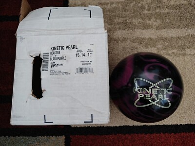 Kinetic Pearl Track bowling ball 15lbs 14oz 3-4