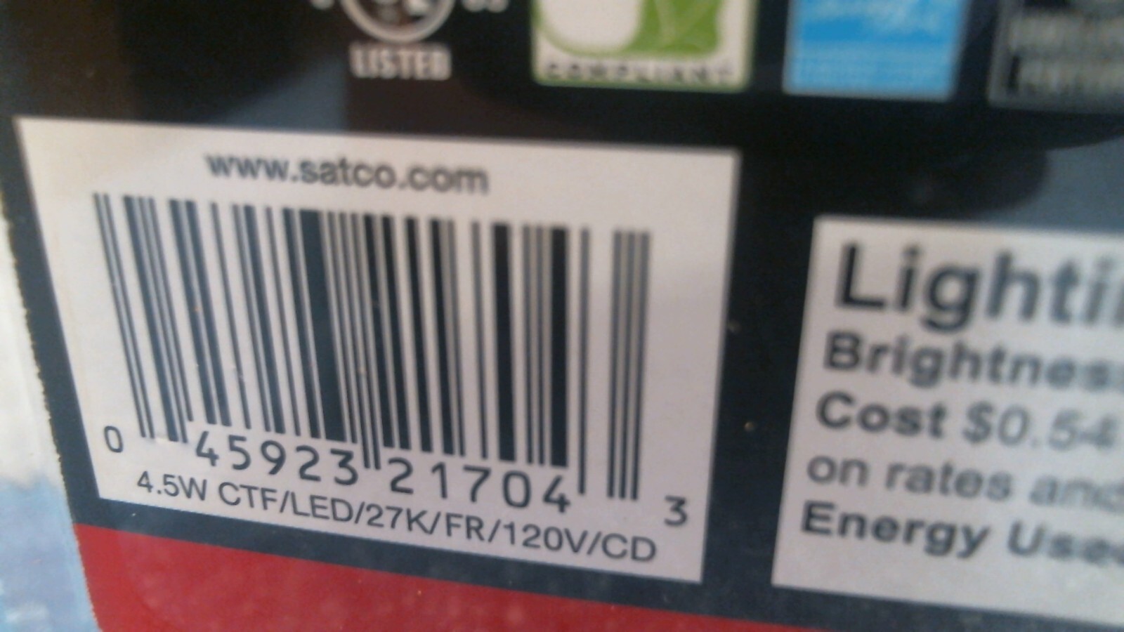 Satco  Decorative LED 4.5W Torpedo Light Bulbs 2 pk   (S21704)  FS