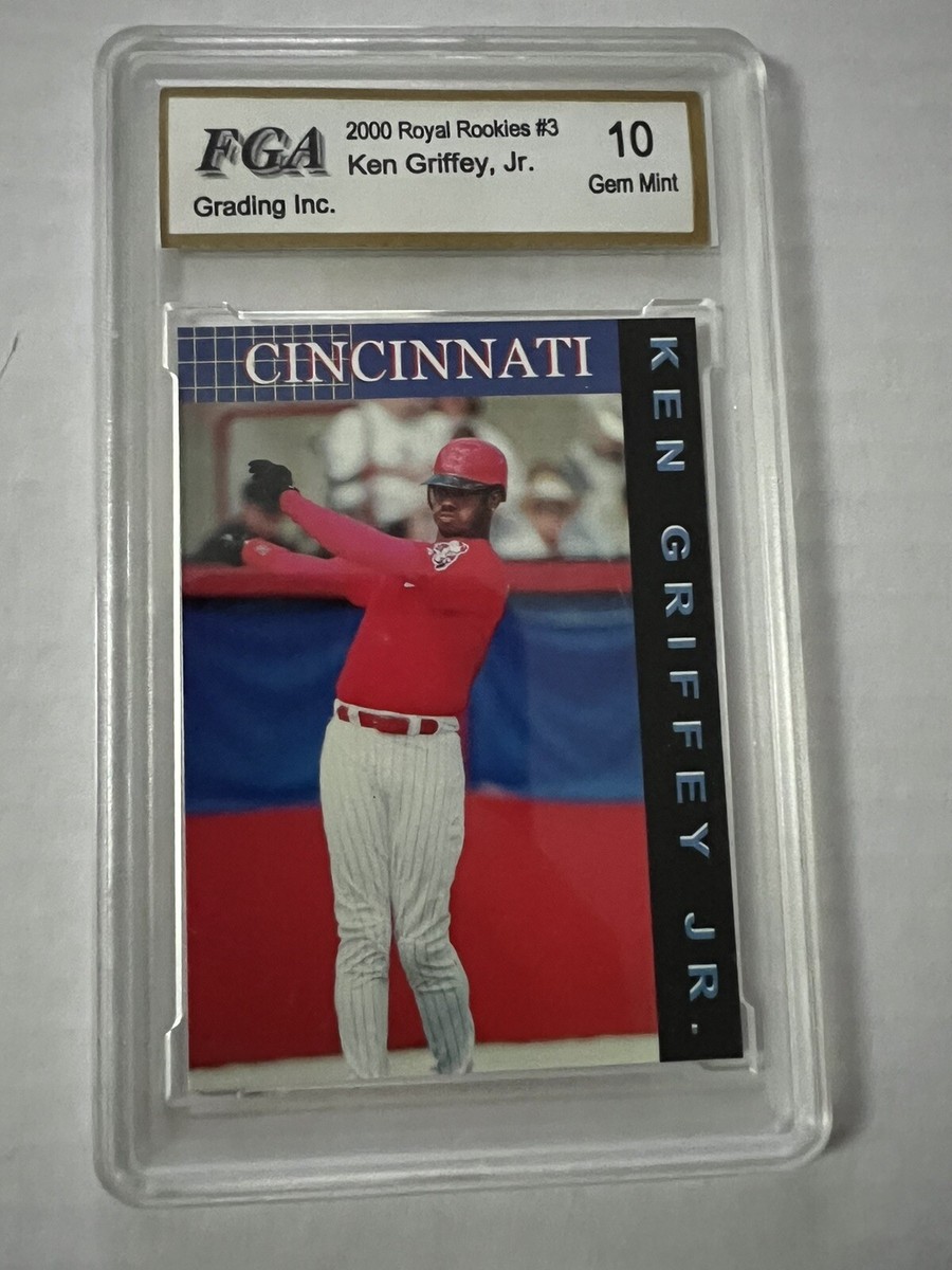 ken griffey jr. graded cards 1996 Topps Chrome Griffey, #WC9 Card SGC 8 (4328) Overtime Sports signed Seattle Mariners 1989 Fleer #548 Rookie card Ken Griffey Jr 1997 Fleer