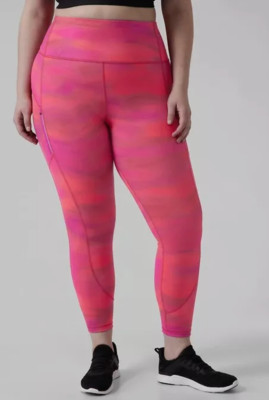 NEW ATHLETA RAINIER PRINTED SUPERSONIC TIGHT LEGGINGS PANTS PLUS SZ 2X