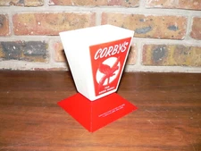 Vintage Corby's Whiskey Advertising Straw & Stirrer Holder w/Parrot Logo