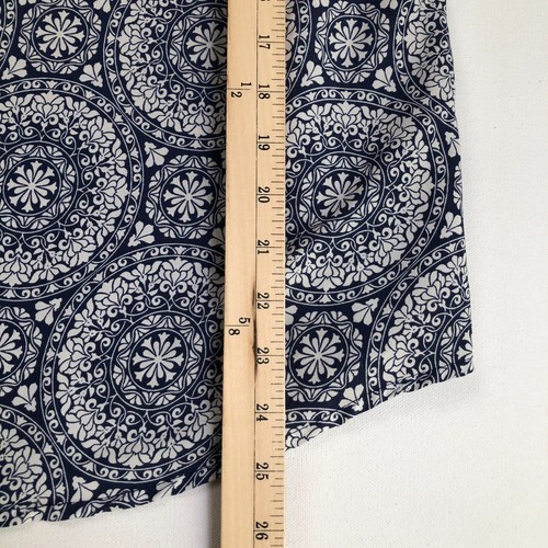 Faded Glory Tank Top Women’s Large L Blue White Geometric Sleeveless Peri Night - Picture 9 of 9