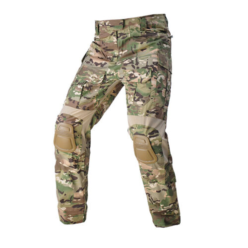 Tactical G3 Combat Pants Airsoft Trousers MultiCam Hunting Pants With Kness Pads - Picture 1 of 17